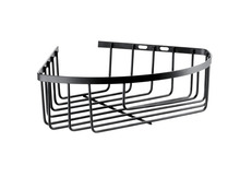 Hjørnehylde selvklæbende sort - REN